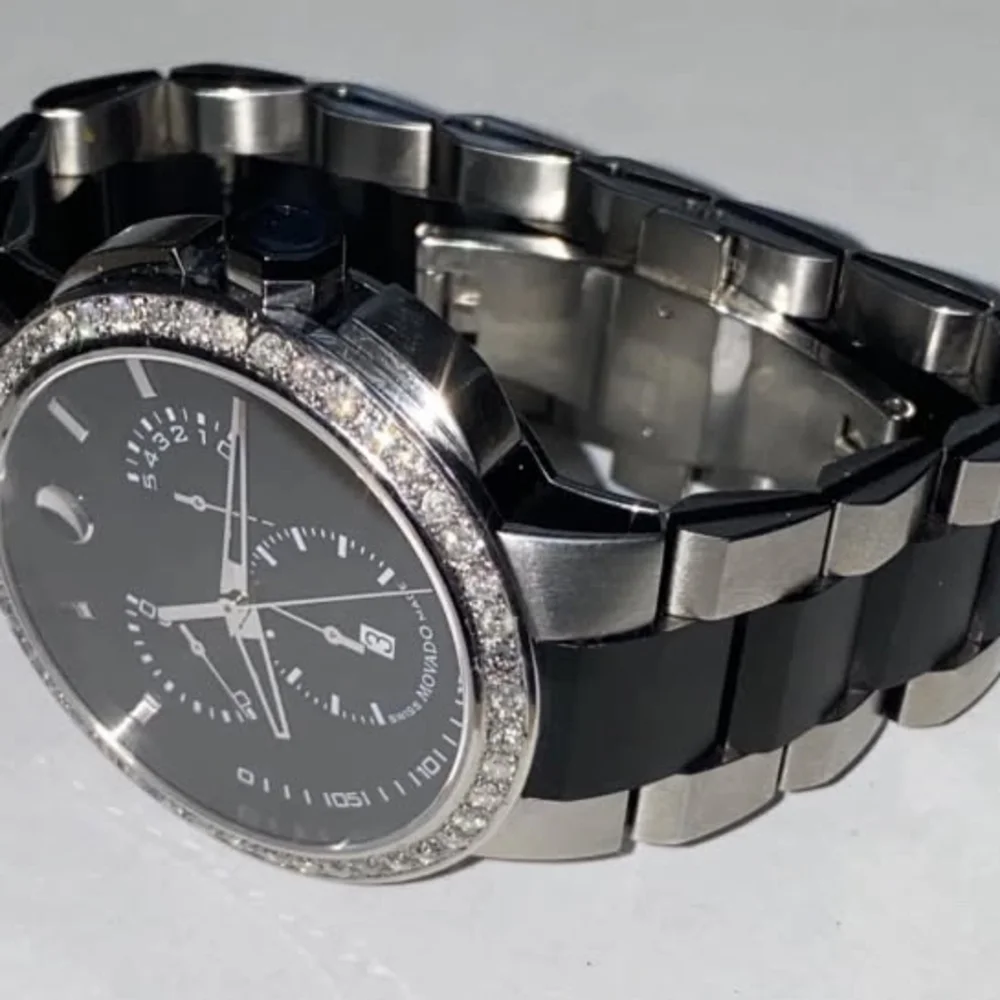 Movado Watch Mens CHRONOGRAPH Diamond Verto - Picture 4 of 8